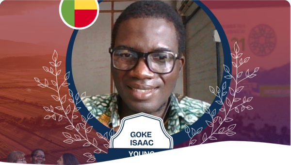 Je suis Isaac GOKE, un Géographe environnementaliste et un Jeune Négociateur du Foncier, formé par  Youth Negotiator Academy de UNCCD.